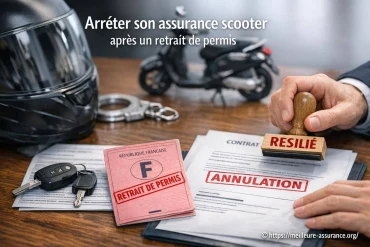 Arrêter son assurance scooter après un retrait de permis : que faire ?