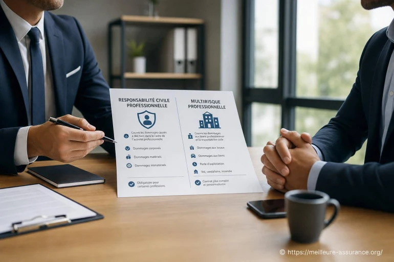 Différences entre assurance responsabilité civile professionnelle et multirisque professionnelle