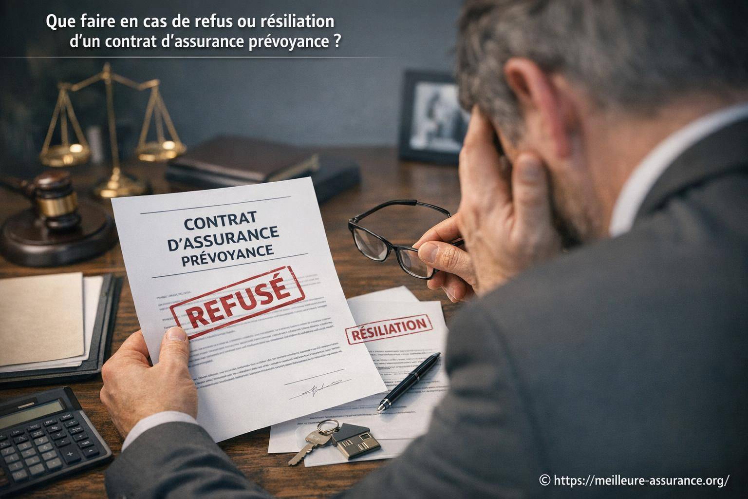Que faire en cas de refus ou résiliation d’un contrat d’assurance prévoyance ?